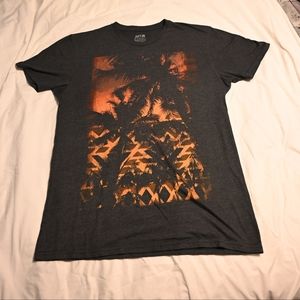 Apt. 9 Dark Gray/Orange Graphic Tee